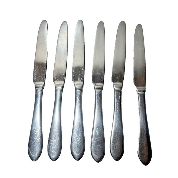 Cambridge Stainless Steel China Flatware Lot of 6 Butter‎ Cutters Heavy - Picture 7 of 16